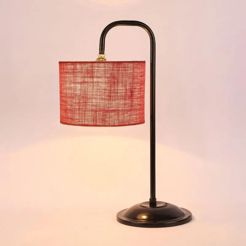 Flynn Arch Fabric Table Lamp - Pink,Black media 5