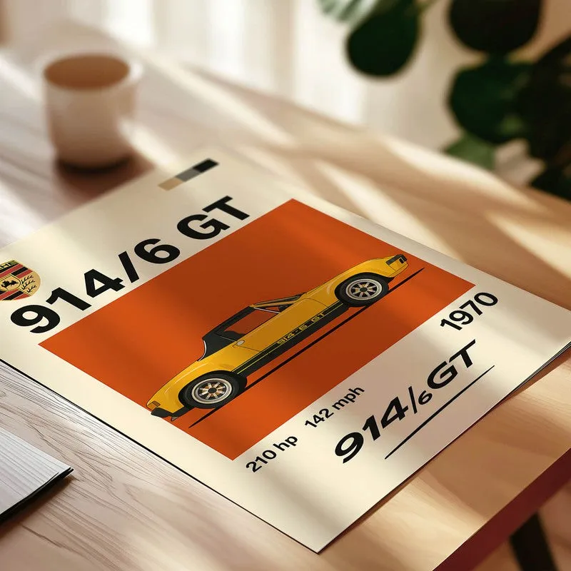 Porsche Performance Wall Poster - Yellow media 4