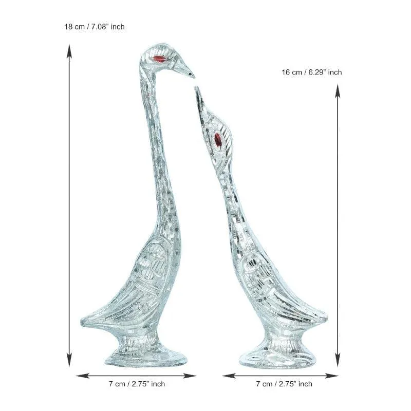 Statuesque Swan (Silver) - Set Of Two media 4