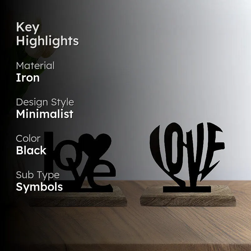 Boundless Love Typography Showpiece - Set Of Two media 2