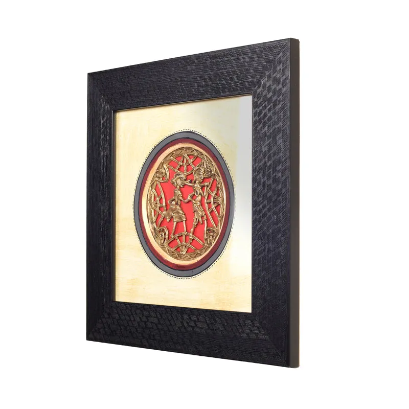 Ethnic Brass Handicraft Wooden Wall Accent media 4