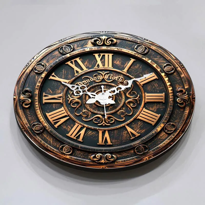 Lova Antique 3D Printed MDF Wall Clock media 7