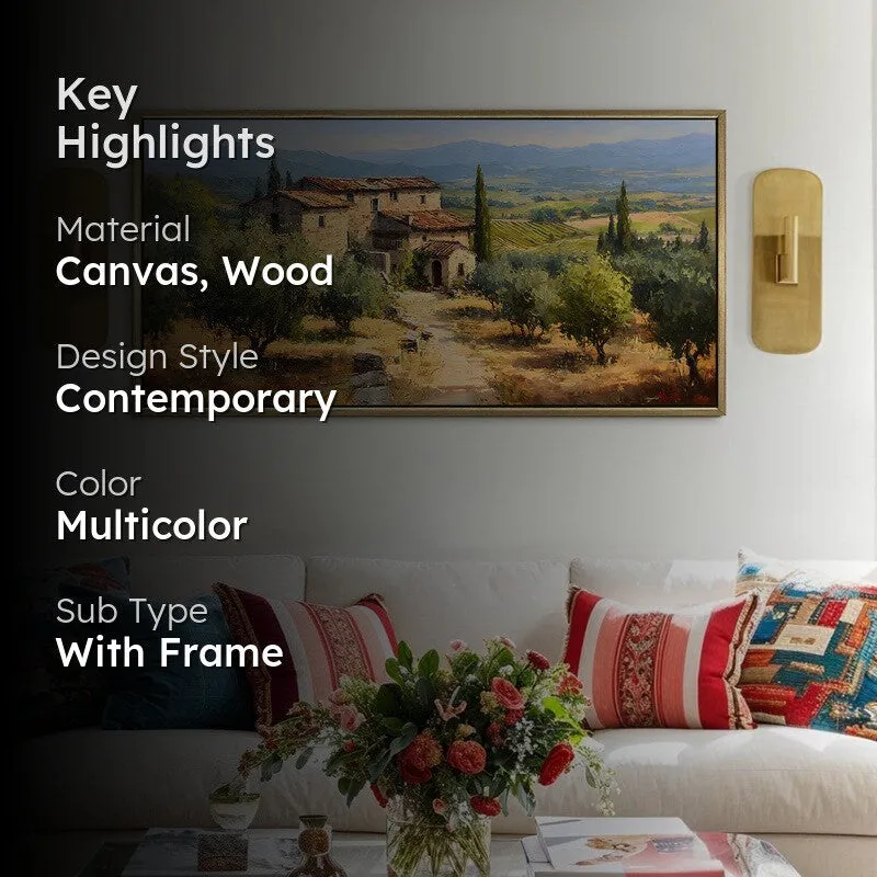Rural Vista Canvas Wall Painting With Frame media 2