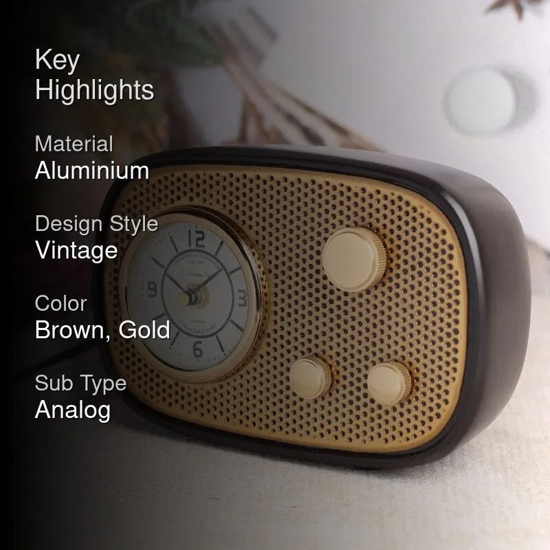 Radio Reggae Table Clock - Black media 2