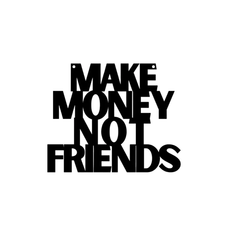 Make Money Typography Iron Wall Accent - Set Of Four media 4