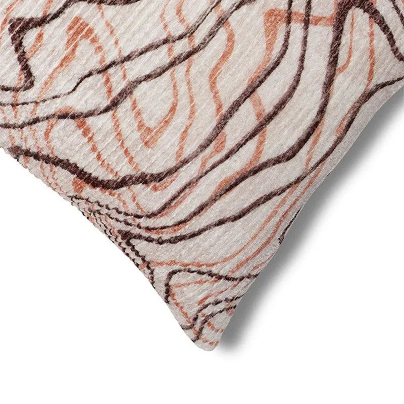 LiquidFlow Cushion Cover (Coral) - Set Of Two media 4