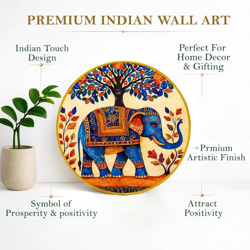 Vibrant Elephant Ethnic Paper Wall Art media 6