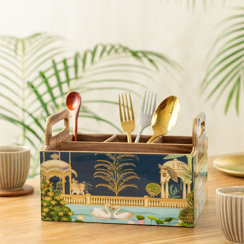 Rajhans Wooden Cutlry Stand media 3