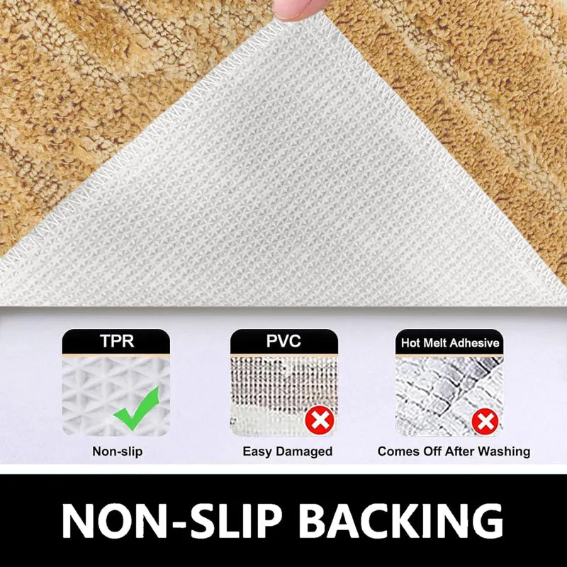 Scotch Maze Microfiber Bath Mat - Gold media 4