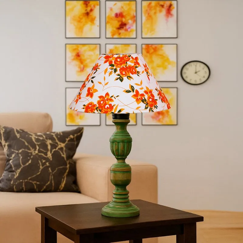 Arvello Kairo Floral Wooden Table Lamp - Multicolor media 4