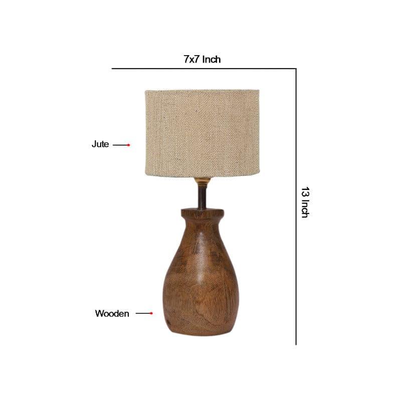 Sheldo Mista Fabric Table Lamp - Beige,Brown image 5