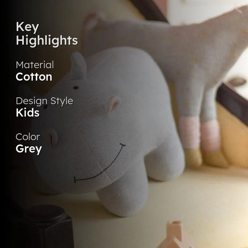 Darling Hippo Knitted Cotton Toy media 2