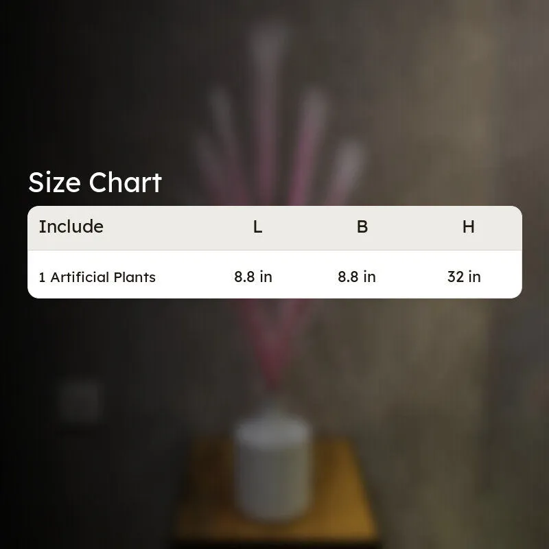 Real Look Artificial Pampas Flower - Pink media 8
