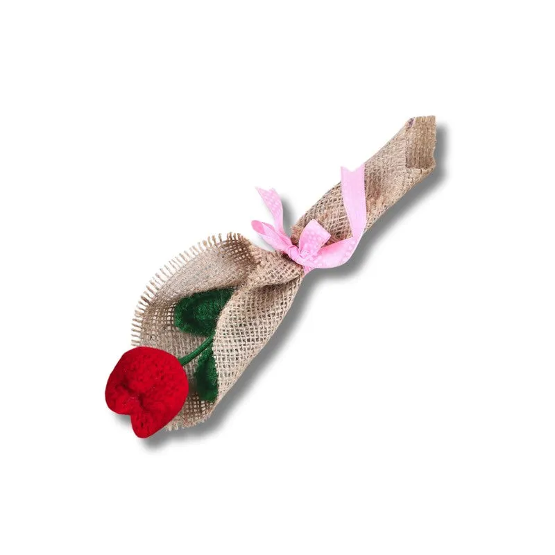 Crochet Handmade Tulip Bouquet - Red media 4