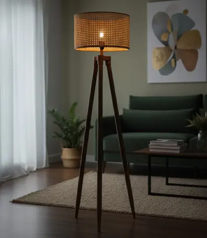 Acacia Wood · Natural Raffia