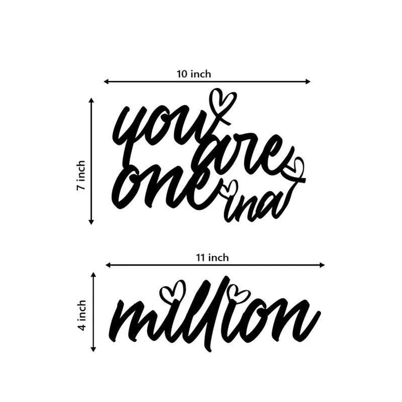 One In A Million MDF & Wooden Wall Accent media 6