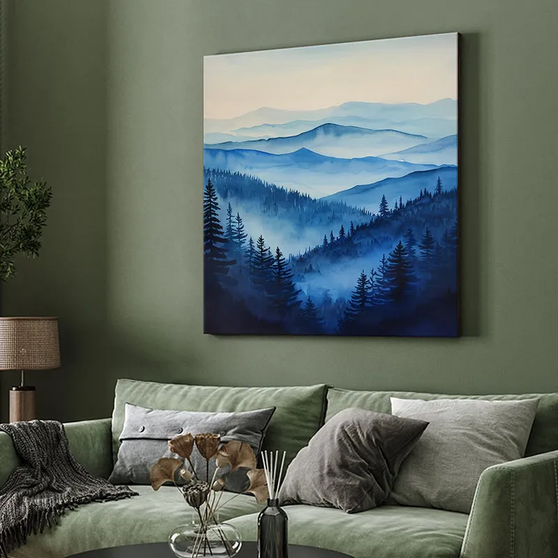 Misty Alps Wall Painting media 4