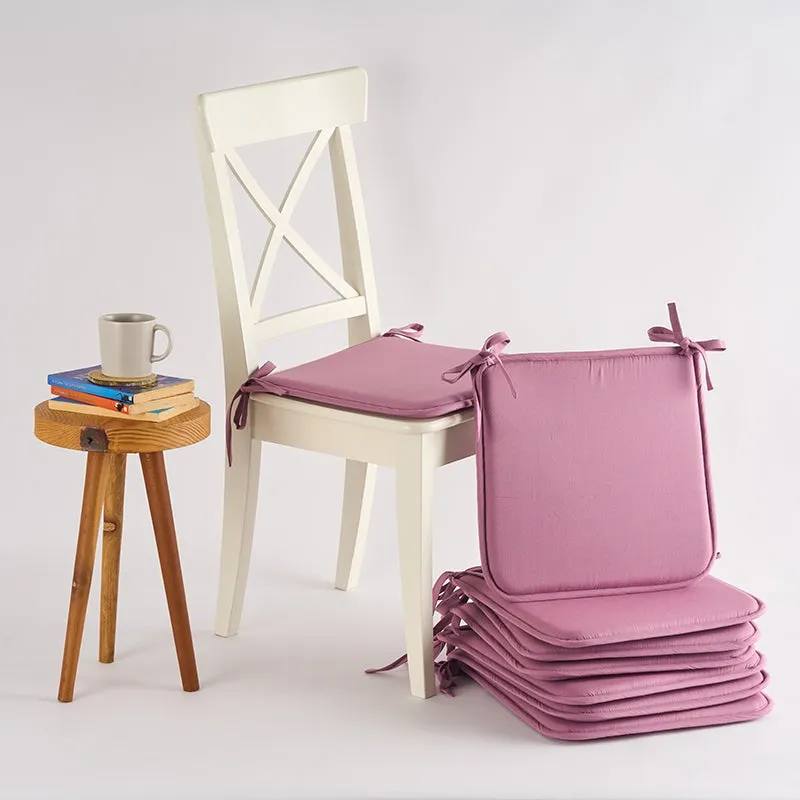 Easesit Foam Cotton Chair Pad (Lavender) - Set Of Eight media 1