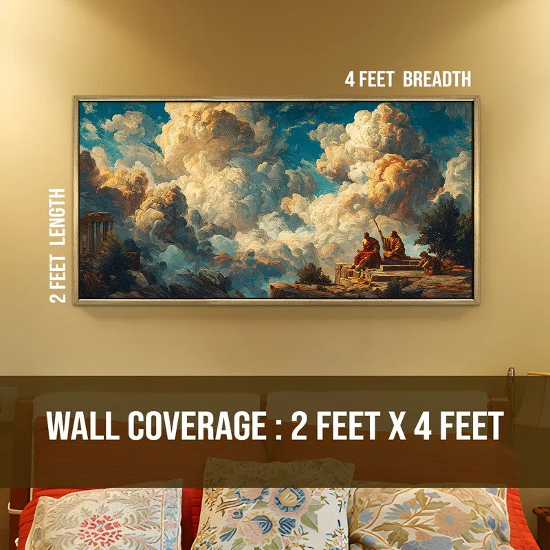 Vast Sky Canvas Wall Painting With Frame media 8