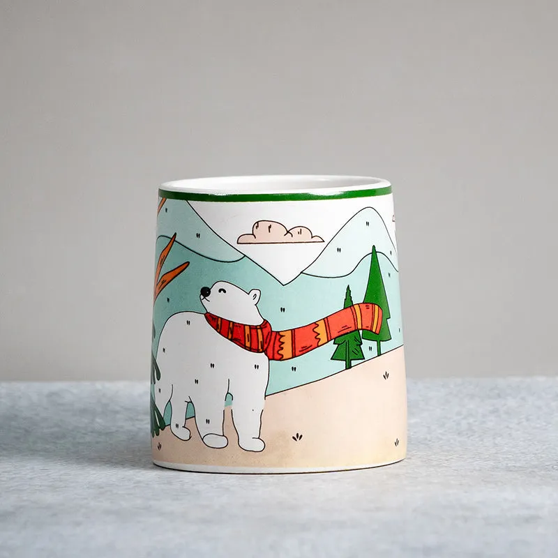 Animated Ceramic Coffee Mug (300 mL Each) - Set of Two media 6