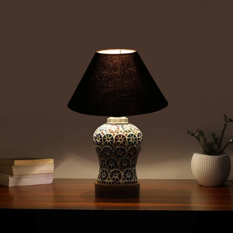 Calira Wooden Table Lamp - Multicolor media 1