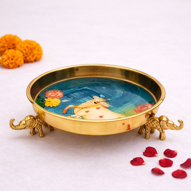 Divine Petal Aura Metal Urli - Set of Two media 4