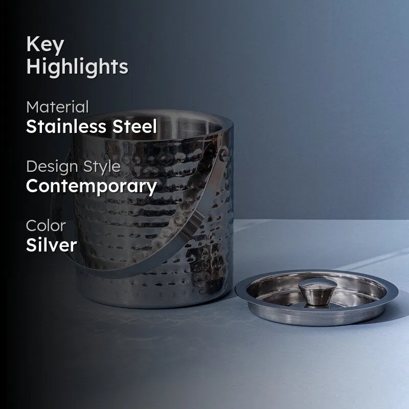 Duoble Walled Stainless Stell Ice Bucket - 1500 mL media 2