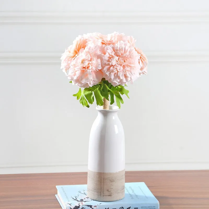Marigold Artificial Flowers - Light Pink media 1