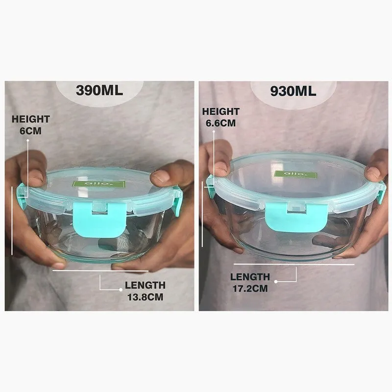 Nila Leak Proof Glass Lunch Box - Set Of Two media 11