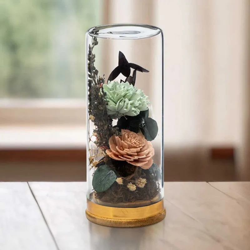 Mento Solawood Flower Bunch In Glass Tube media 3