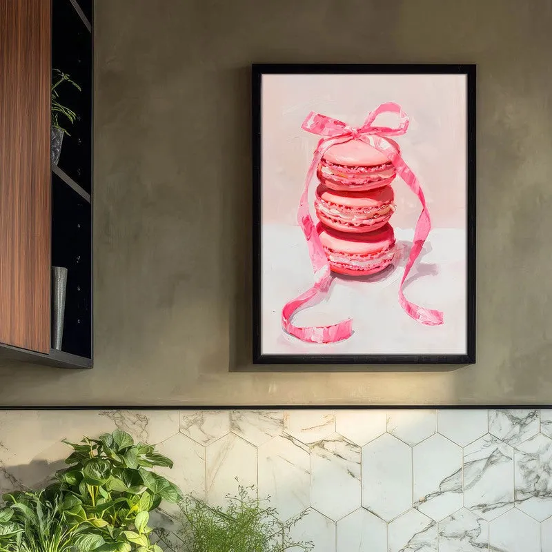 Macaron Magic Archival Canvas Wall Art - Black media 3