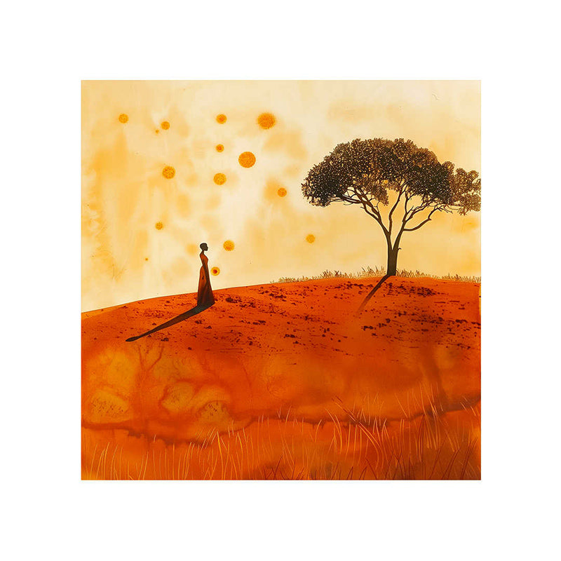 Solitude In Sunset Wall Painting media 5