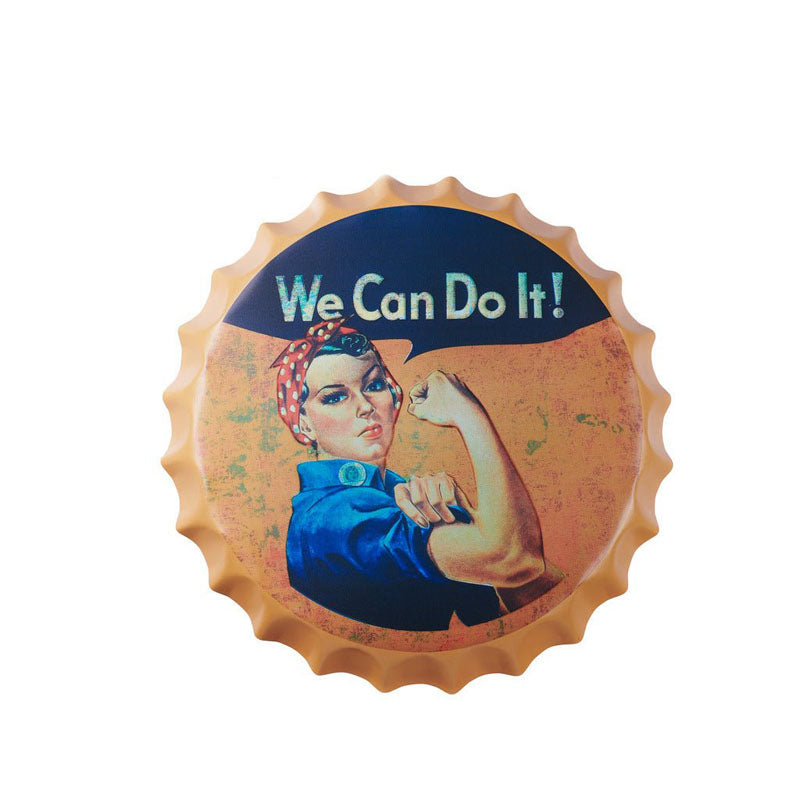 We Can Do It Bottle Cap Metal Wall Accent media 3