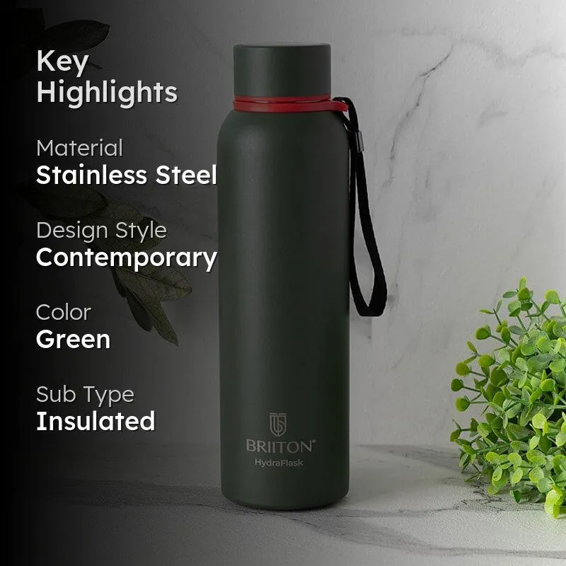 Aqueous Hot & Cold Thermos Water Bottle (Green) - 750 mL media 2
