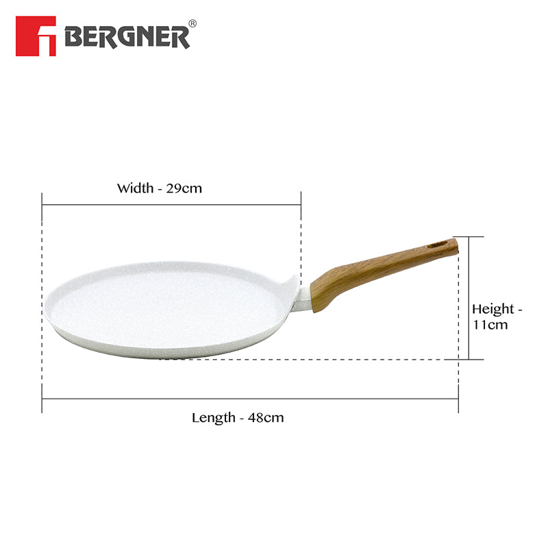 Bergner Nano Sear Induction Safe Non-Stick Dosa Tawa - 29 cm media 8