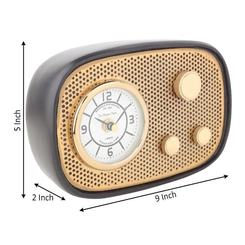Radio Reggae Table Clock - Black media 4