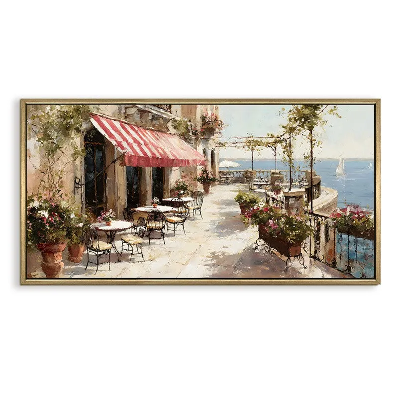 Quiet Horizon Canvas Wall Painting With Frame media 3
