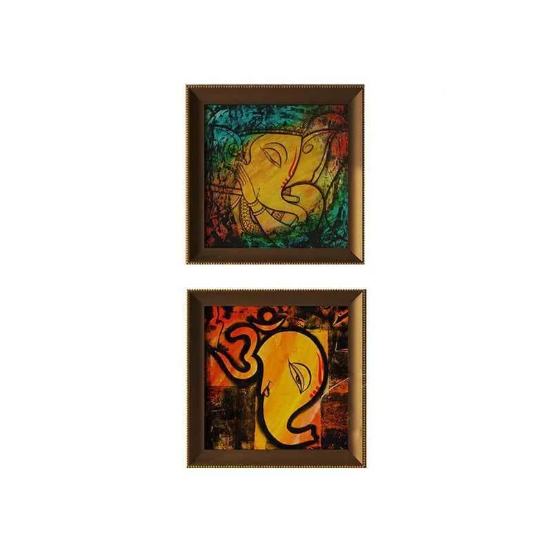 Sumukha Art Painting - Set Of Two media 5