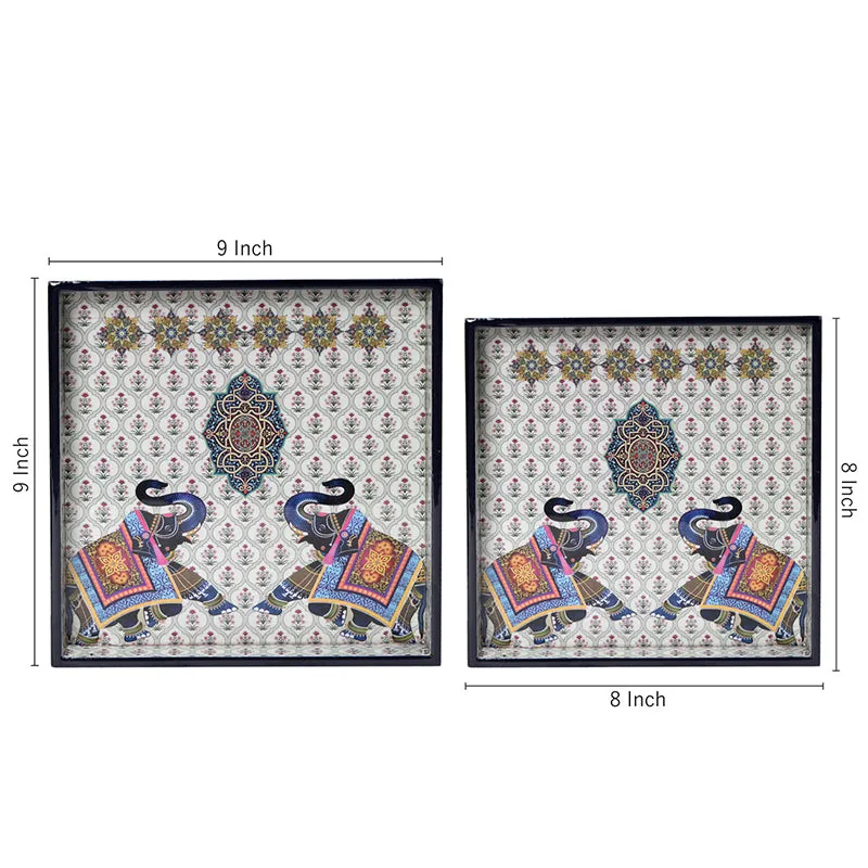 Soft Rose Serving Tray - Set Of Two media 6