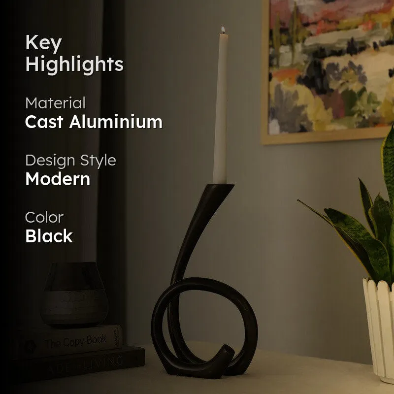 Eclipse Curve Abstract Showpiece - Black media 2