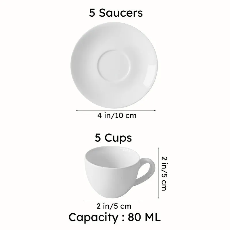 Simpresso Ceramic Cup & Saucer (80 mL) - Set of Five media 7