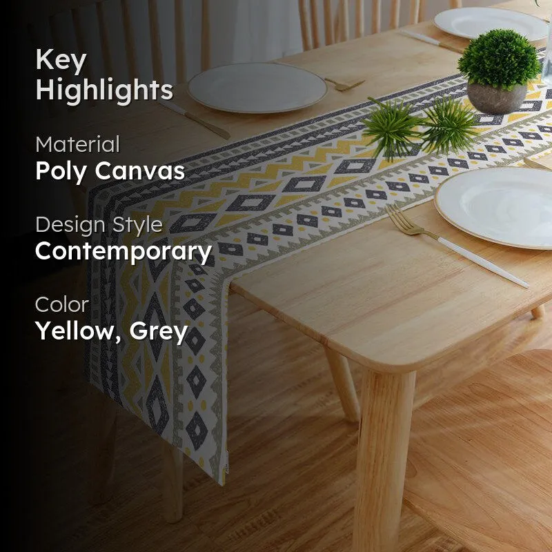 Leta Poly Canvas Table Runner media 2
