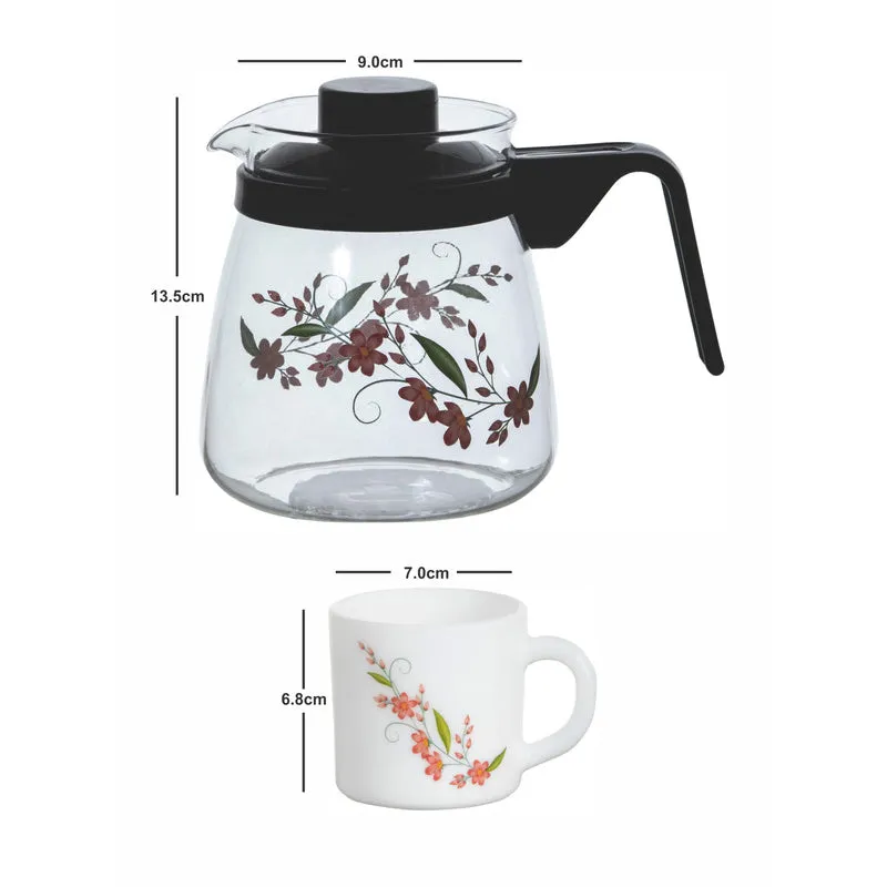 Cello Emery Flora Tea Set - Pink & White media 5