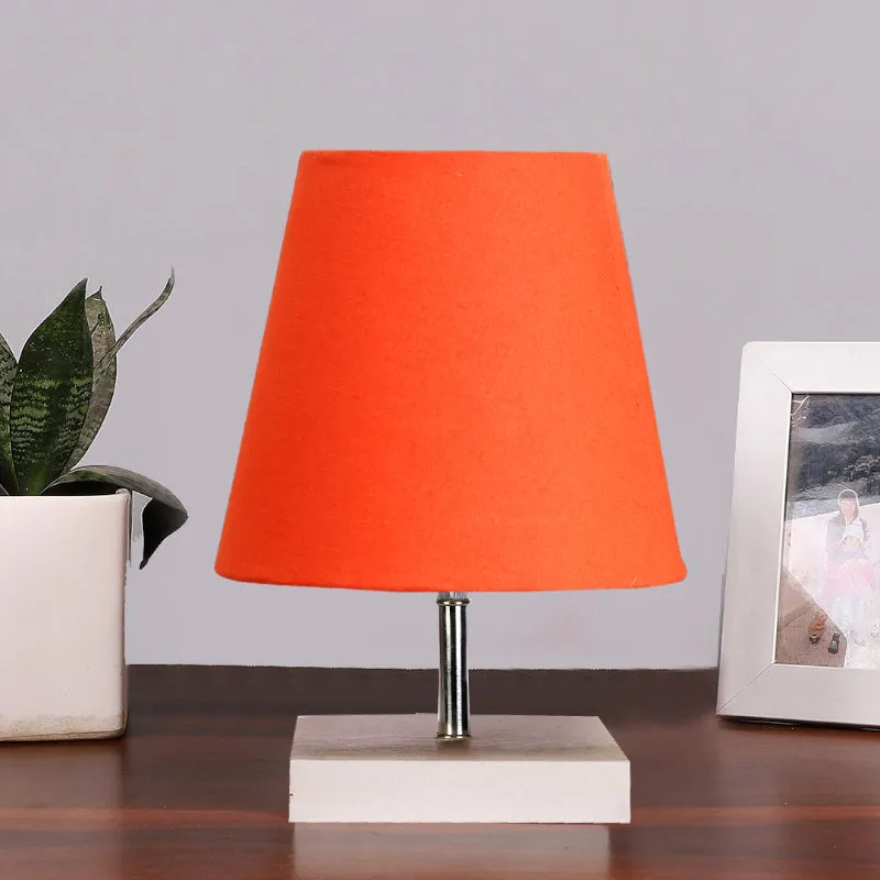 Alsa Fabric Table Lamp - Orange,EWhite media 3
