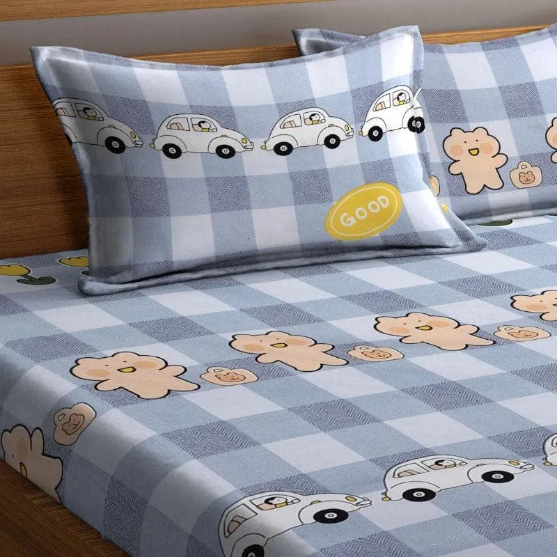Vehicles Play Printed Bedsheet - 180 GSM media 3