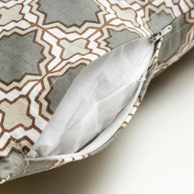 Marrakesh Tile Cushion Cover (Brown) - Set Of Five media 5