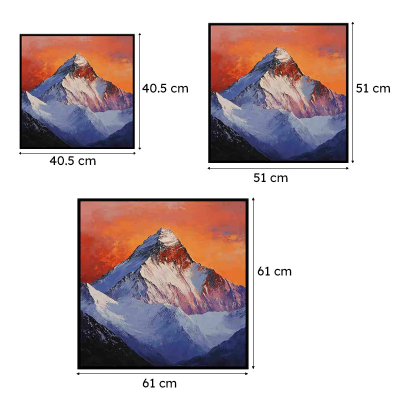 Peak Of Everest Canvas Wall Art With Frame media 6