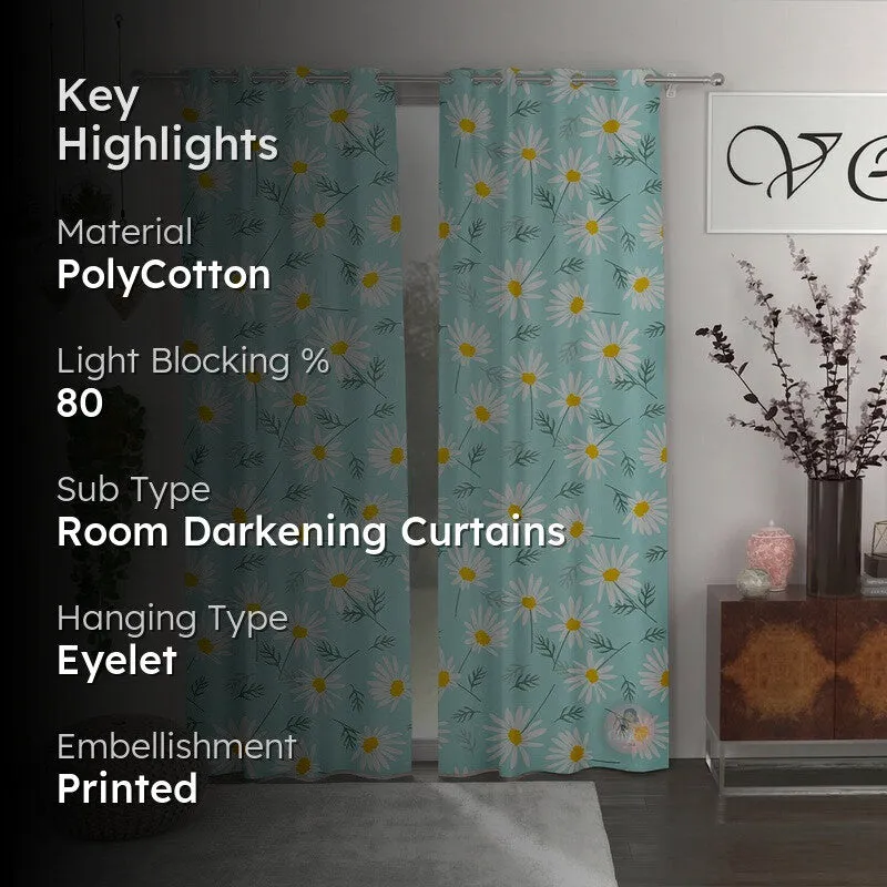 Floral Bloom Charm Curtains - Set of Two media 2