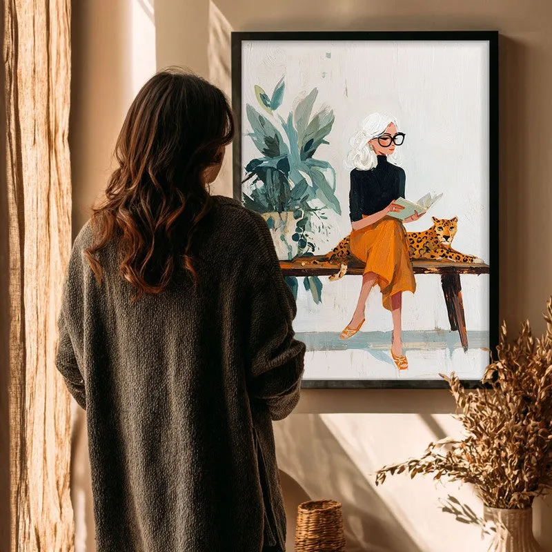 Jungle Journey Canvas Wall Painting - Black Frame media 4
