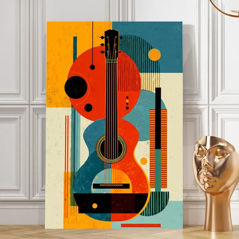 Melora Guitar Harmony Canvas Wall Art media 8